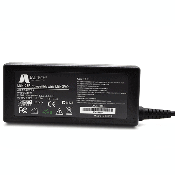 Cargador Para Computador Portátil Lenovo 20V-2.25A 45W - Imagen 4